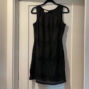 Black Mini Dress – Ruffled Elegance – Chic